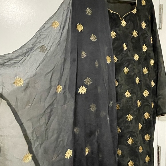 Beautiful indian suit with matching dupatta - Picture 3 of 4